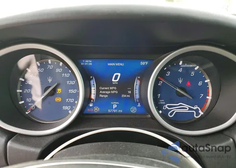 2019 Maserati Ghibli Luxury z USA, uszkodzony, nr VIN ZAM57XSL7K1328543